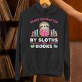 Sloths And Books Saying With Book And Sloth Unisex Hoodie