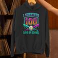 I Survived 100 Days Of School Baseball Drip Unisex Hoodie