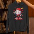 Valentine Baseball Heart Drip Sport Love Valentines Day Boys Unisex Hoodie Valentine Baseball Heart Drip Sport Love Valentines Day Boys Unisex Hoodie