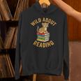 Wild About Reading Cute Leopard Teacher Kids Book Lover Unisex Hoodie