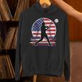 Women's Batter Patriotic American Flag Baseball Silks Unisex Hoodie Women's Batter Patriotic American Flag Baseball Silks Unisex Hoodie