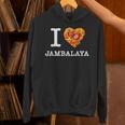 “I Love Jambalaya” のジャンバラヤ好き向けデザイン パーカー