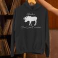 アラスカ地図ユニークなアラスカのお土産アラスカムース 長袖tシャツ パーカー