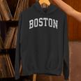 アンティーク調ボストンtシャツ、ベーシックヴィンテージカレッジスタイルtシャツ パーカー