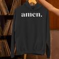 アーメン シンプルで大胆なクリスチャンtシャツ パーカー