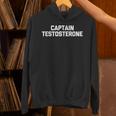 メンズ キャプテンテストステロンtシャツ 面白いウェイトリフティングワークアウトジム パーカー