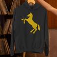 ゴールデンホースデザイン ファニーtシャツ かわいいスタリオン ゴールドギフト パーカー