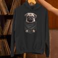 パグ 面白いtシャツ イヌ ポケット わんこ メンズ 犬好き グッズ かわいい おもしろ 面白い 服 ネタ 長袖tシャツ パーカー