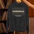 ビンテージキャノンデール、コネチカット州繰り返しテキスト 長袖tシャツ パーカー