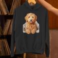 ブランキー付きのかわいいゴールデンドゥードル犬 パーカー