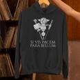 ラテン語の引用句 -Iis Pacem Para Bellum 古代ローマpqr 長袖tシャツ パーカー