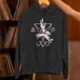 ルシファーの悪魔の紋章 五芒星とリヴァアタン十字架 長袖tシャツ パーカー