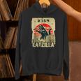 レトロキャットジラtシャツ 陽気な子猫と猫のビンテージポスター パーカー