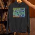 ヴィンセント・ファン・ゴッホによるアイリス1889 長袖tシャツ パーカー