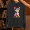 ヴィンテージ レトロ チワワ 犬 かわいい グルービー 犬 長袖tシャツ パーカー