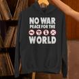 戦争禁止、平和、反戦、戦争禁止 長袖tシャツ パーカー