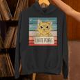 猫の刑務所 刑務所の囚人 悪いキティのマグショット 私は人間が嫌いです 長袖tシャツ パーカー