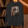 男と狼 長袖tシャツ パーカー