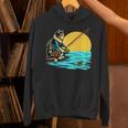 釣り 猫 面白いtシャツ 釣りバカ 釣り人 メンズ おもしろ ネタ 面白い 服 オリジナル 海釣り 川釣り パーカー
