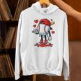 Baseball Ice Cream Drip Valentines Day Sports For Kids Boys Unisex Hoodie