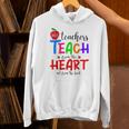 THE BEST TEACHERS TEACH FROM THE HEART NOT BOOK T-SHIRT Men Women Unisex Hoodie