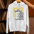 メンズ Carpenter Hourly Rate For Woodworker Carpenter Retro パーカー