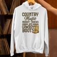 Country Music マディトラックとカウボーイブーツ ウェスタンusa パーカー