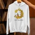Cozy Halloween Coloring Book Adult Coloring Unisex Hoodie