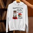 Cute Happiness Is Sheltie And Books Sheltie Mom Unisex Hoodie Cute Happiness Is Sheltie And Books Sheltie Mom Unisex Hoodie