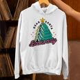 Dear Santa Books Only Christmas Book Tree Unisex Hoodie