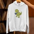 Dinosaur Book LoverRex Sad Arms Too Short To Reader Premium Tri-Blend Unisex Hoodie