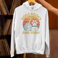 Dogs Books And Yarn Crocheting Retro Unisex Hoodie Dogs Books And Yarn Crocheting Retro Unisex Hoodie