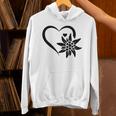 Edelweiss フラワーマウンテン Edelweiß フラワーハート Edelweiß 長袖tシャツ パーカー