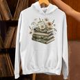 Floral Boho Flowers Books Camo Teacher Wildflowers Reading Unisex Hoodie