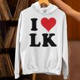 I Heart Lk Initials I Love LK First And Last Name L K パーカー