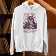 Just A Girl Who Loves Books And Wolves Librarian Teacher Unisex Hoodie