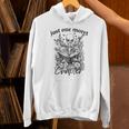 Just One More Chapter Vintage Floral Skeleton Reading Book Unisex Hoodie