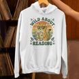 Leopard Animal Print Bookish Wild About Reading Cheetah Book Unisex Hoodie