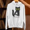 Life Essentials Witty Grungy Noisy Book Tea And Cat Unisex Hoodie