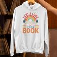 Take A Look It's In A Book Retro Reading Book Lover Premium Tri-Blend Unisex Hoodie