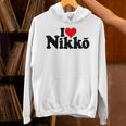 I Love Heart Nikko Japan 栃木県 パーカー