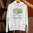Montessori Teacher Books Sunflowers School Education Learn Unisex Hoodie