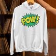 POW Vintage Superhero Comic Book Sound Effect Tshirt Unisex Hoodie