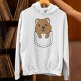 Quokka In Pocket かわいいクオッカ 胸ポケットクオッカ パーカー
