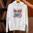Readsolotl Kawaii Axolotl Reading Book Lover Unisex Hoodie Readsolotl Kawaii Axolotl Reading Book Lover Unisex Hoodie
