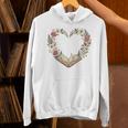 Vintage Book Lover Valentine Heart Premium Tri-Blend Unisex Hoodie