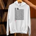 「314 円周率 数学 非合理数」おもしろ 筆文字 服 面白い文字入り パーカー