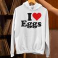 アイラブエッグアイハートエッグ パーカー