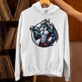 キュートでかわいいグラフィックのドラゴンが筋肉質のシックスパックを表示 長袖tシャツ パーカー
