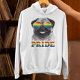 パグ ゲイプライド Lgbt レインボーフラッグ サングラス Lgbtq ギフト 犬 パーカー